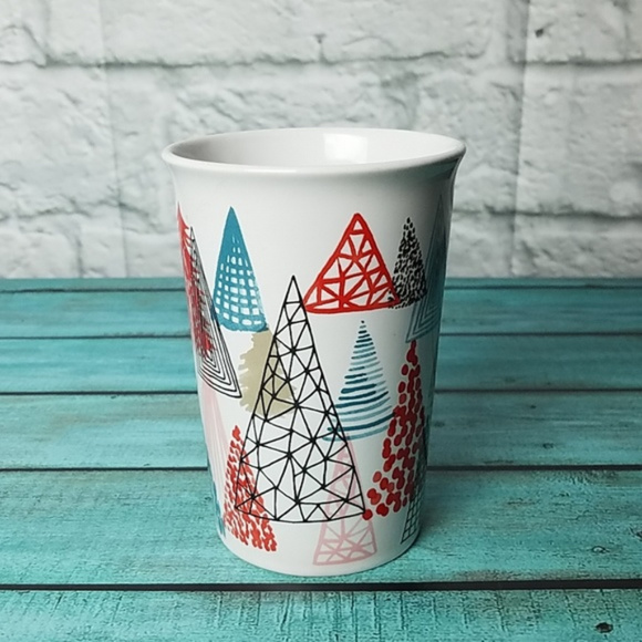 2018 STARBUCKS Christmas Trees Latte Mug 11 oz - Picture 2 of 5